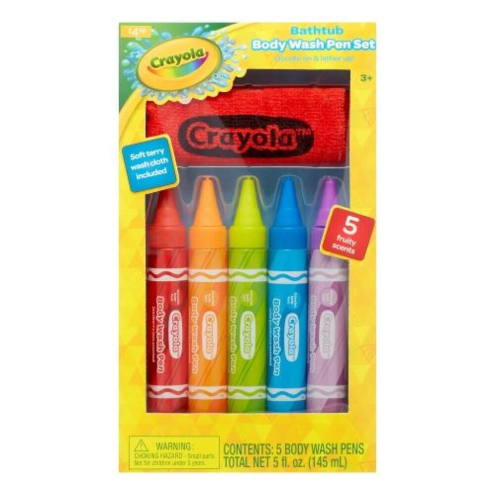 Crayola Kids Body Wash Crayon Set, 5 Count